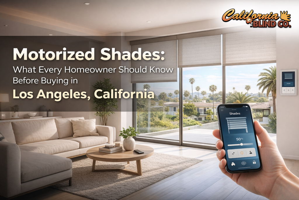 Motorized Shades Los Angeles California